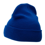 12 Inch Solid Long Beanie Made in USA