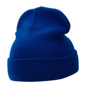 12 Inch Solid Long Beanie Made in USA