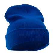 12 Inch Solid Long Beanie Made in USA