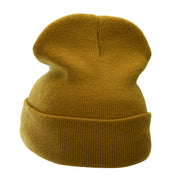 12 Inch Solid Long Beanie Made in USA