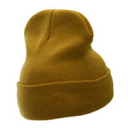 12 Inch Solid Long Beanie Made in USA