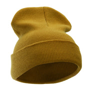 12 Inch Solid Long Beanie Made in USA