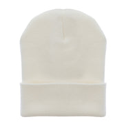 12 Inch Solid Long Beanie Made in USA