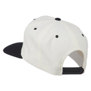 Smile Face Embroidered Two Tone Cap