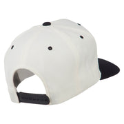 Smile Face Embroidered Two Tone Cap