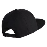 Wildflower Bouquet Embroidered 6 Panel High Profile Structured Snapback - Black OSFM