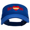 Spain Love Embroidered Cotton Twill Sun Visor