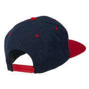 Smile Face Embroidered Two Tone Cap