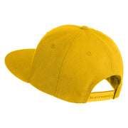 Wildflower Bouquet Embroidered 6 Panel High Profile Structured Snapback - Gold OSFM