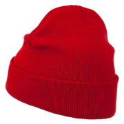 Security Embroidered Long Knitted Beanie