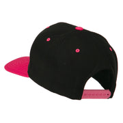 Smile Face Embroidered Two Tone Cap