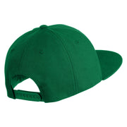 Wildflower Bouquet Embroidered 6 Panel High Profile Structured Snapback - Kelly OSFM