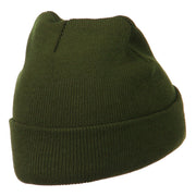 Security Embroidered Long Knitted Beanie