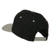 Smile Face Embroidered Two Tone Cap