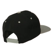 Smile Face Embroidered Two Tone Cap