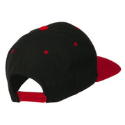 Smile Face Embroidered Two Tone Cap