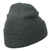 Security Embroidered Long Knitted Beanie