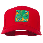 St Patrick's Day Clover Leaf Embroidered Cap