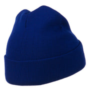 Security Embroidered Long Knitted Beanie