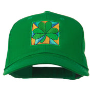 St Patrick's Day Clover Leaf Embroidered Cap