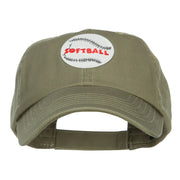 Softball Patched Low Pet Spun Cap