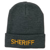 Sheriff Military Embroidered Long Cuff Beanie