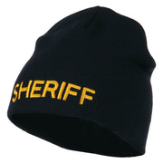 Sheriff Military Embroidered Beanie