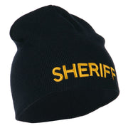 Sheriff Military Embroidered Beanie