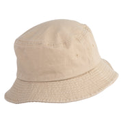 Cattails Embroidered Unisex Multipurpose Crushable Cotton Twill Bucket Hat - Khaki M
