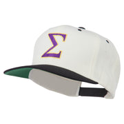 Greek Alphabet SIGMA Embroidered Two Tone Cap