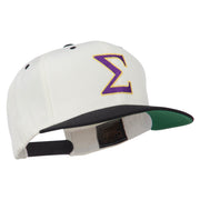 Greek Alphabet SIGMA Embroidered Two Tone Cap