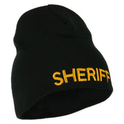 Sheriff Military Embroidered Beanie