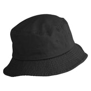 Cattails Embroidered Unisex Multipurpose Crushable Cotton Twill Bucket Hat - Black M