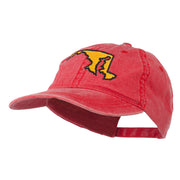 Maryland State Map Embroidered Washed Cap