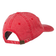 Maryland State Map Embroidered Washed Cap