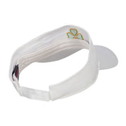 Shamrock Embroidered Sun Visor