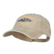 US Submarine Veteran Military Embroidered Washed Cap