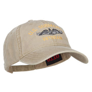 US Submarine Veteran Military Embroidered Washed Cap