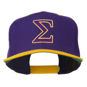 Greek Alphabet SIGMA Embroidered Two Tone Cap