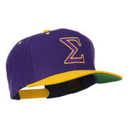 Greek Alphabet SIGMA Embroidered Two Tone Cap