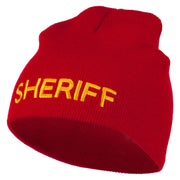 Sheriff Military Embroidered Beanie