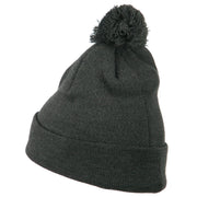 Small Diamond Embroidered Pom Beanie