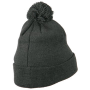 Small Diamond Embroidered Pom Beanie