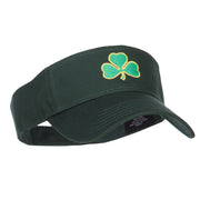 Shamrock Embroidered Sun Visor