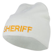 Sheriff Military Embroidered Beanie