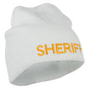 Sheriff Military Embroidered Beanie