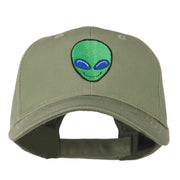 Smile Alien Embroidery Cap