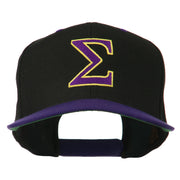 Greek Alphabet SIGMA Embroidered Two Tone Cap