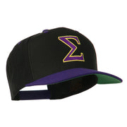 Greek Alphabet SIGMA Embroidered Two Tone Cap