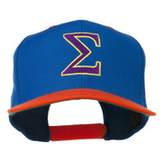 Greek Alphabet SIGMA Embroidered Two Tone Cap